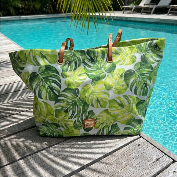 Dooney & Bourke Handbags - Dooney & Bourke Palm Montego Addison Medium Tote 
Made of Nylon and Leather
